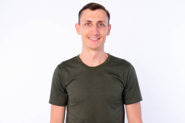 istock Studio shot of happy man smiling and looking at camera 1203091978