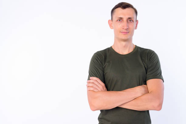 istock Studio shot of man with arms crossed 1203091983