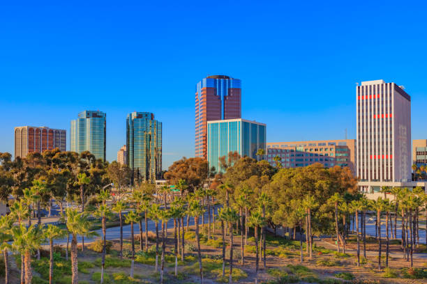 istock Ocean Blvd with downtown skyline of Long Beach CA 1203096580