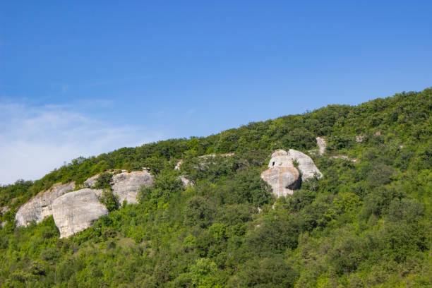 istock Mountain landscape. Mountain gorge in the Crimea. 1203096631