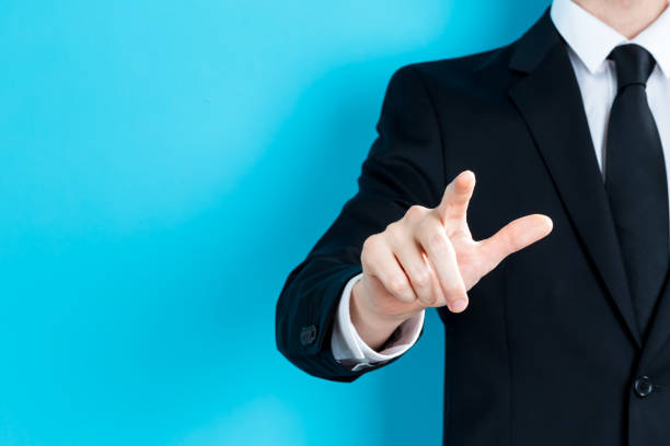 istock Businessman pointing his finger 1203097623