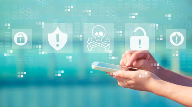 istock Virus and scam theme with smartphone 1203097768