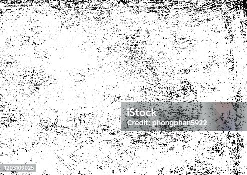 istock Black and white grunge urban texture vector with copy space. Abstract illustration surface dust and rough dirty wall background with empty template. Distress or dirt and damage effect concept - vector 1203109025
