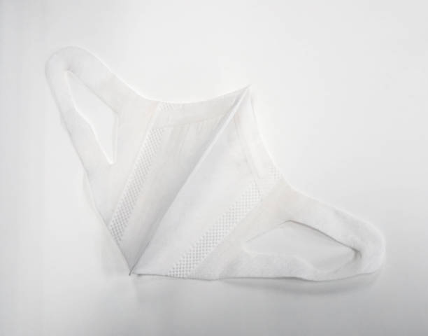 istock isolated top view of N95 mask for pm 2.5 pollution 1203109799