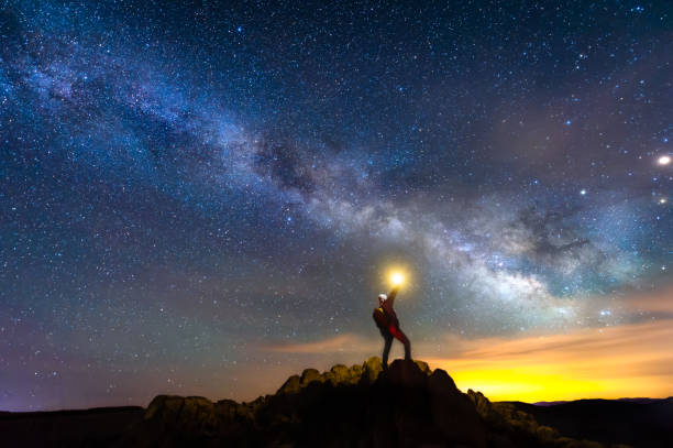istock Looking for the way to the galaxy 1203111579