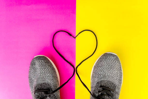 White sneakers in love