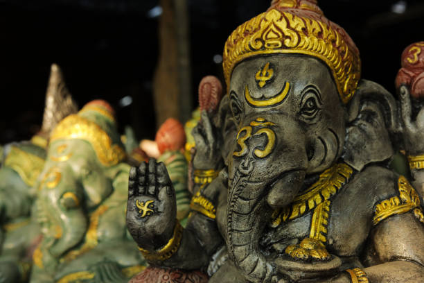 istock Elephant statue in temple of Thailand 1203122141