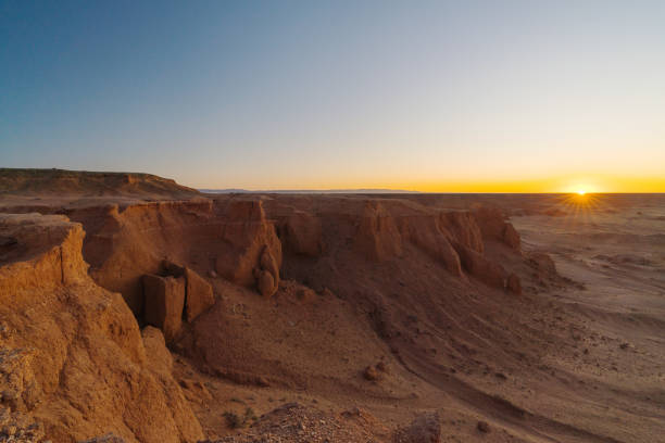 istock Scenic view of Gobi desert at sunset 1203125991