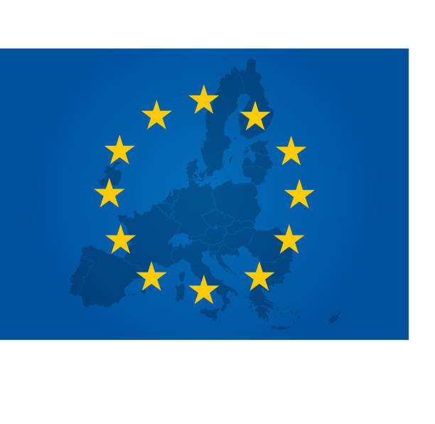 欧州連合(eu)地図2020 - european union flag flag european union currency europe点のイラスト素材／クリップアート素材／マンガ素材／アイコン素材