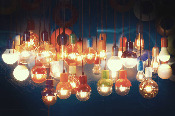istock A lot of round light bulbs hanging. 1203137110