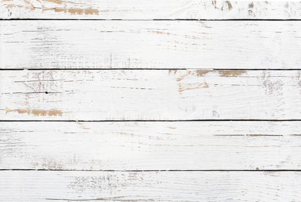 istock Old painted white wood boards background texture 1203138731
