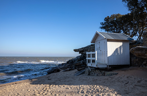 Idyllic Fykan, at the coast of Bohuslän in Sweden. A popular summer destination for outdoor recreational as climbing and fishing.