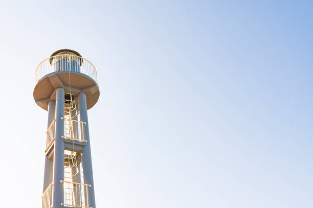 istock Small iron lighthouse along the Adriatic Sea. Termoli, Italy 1203149922