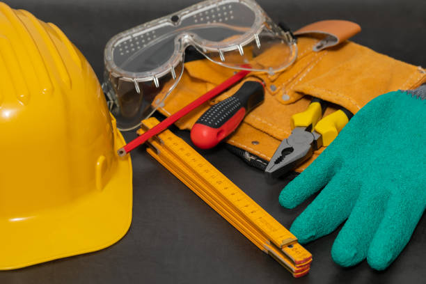 Safety equipment stock photo