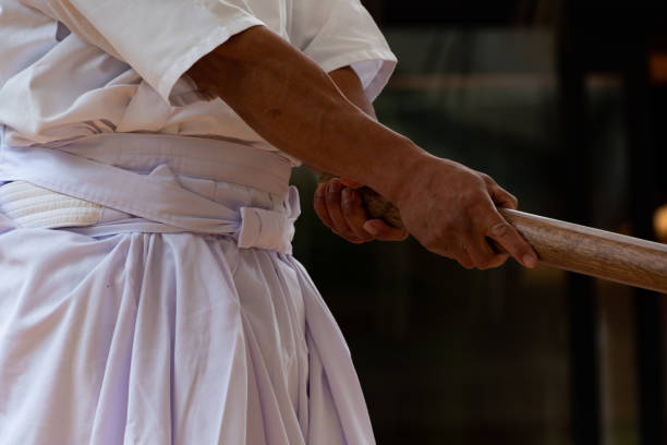 istock Demonstration of Japanese martial arts 1203158578