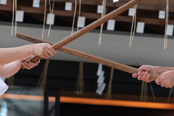 istock Japanese traditional  martial arts demonstration 1203159800