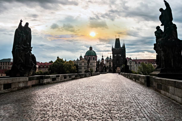 istock stone Gothic Charles Bridge Prague, Czech Republic 1203160523