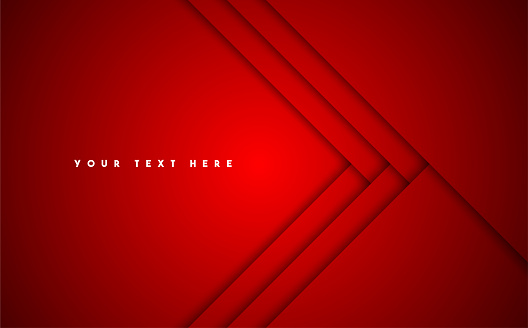 Red Abstract Vector Background. Horizontal composition with copy space.