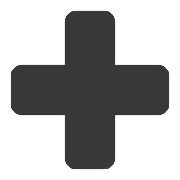 Vector illustration of Cross Icon