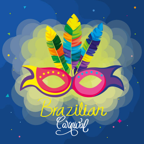 istock poster of carnival brazilian with mask and decoration 1203167688