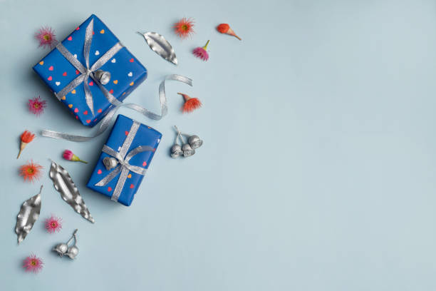 istock Australia themed gift flat lay on a blue background. 1203169630