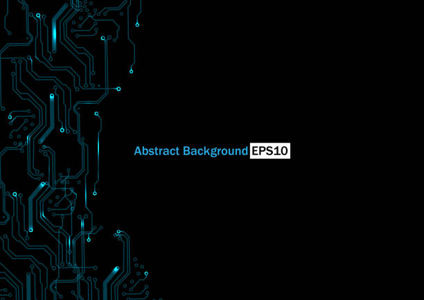 illustrations, cliparts, dessins animés et icônes de conception abstraite de concept de technologie de circuit. fond vectoriel de concept de circuit. conception de vecteur d'illustration - circuit board abstract boarding technology