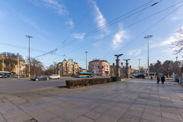 most orła nad perlovską w sofii - large transportation bridge famous place zdjęcia i obrazy z banku zdjęć