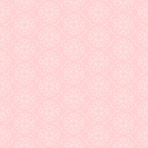シームレスパターン - ピンクの背景。幾何学的な装飾 - 壁紙。ベクトルのイラスト。 - ピンク　背景点のイラスト素材／クリップアート素材／マンガ素材／アイコン素材