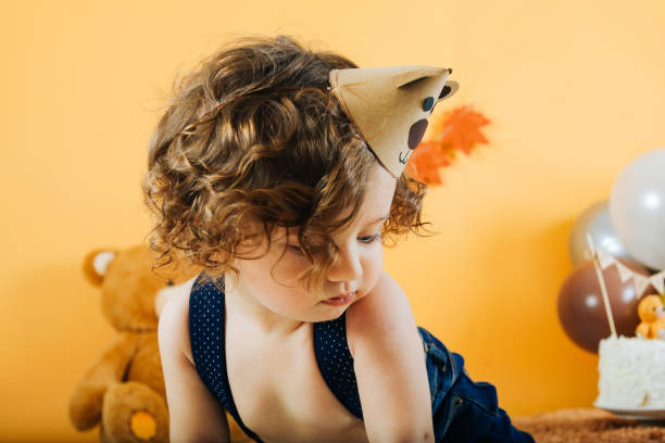 istock Birthday party for cute child 1203181619