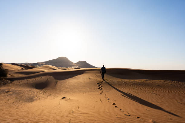 istock Scenic landscapes in Dubai desert on sunny day 1203183073