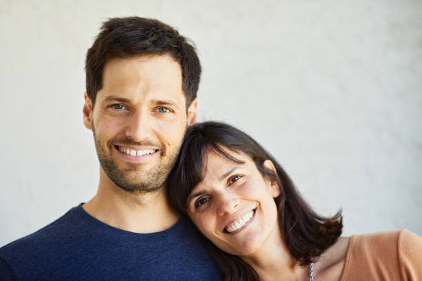 istock Argentinian couple looking at camera portrait. 1203187433