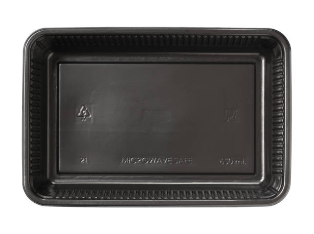 istock Plastic food box disposable top view 1203189156