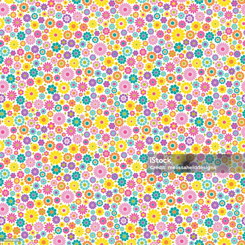 Pattern Small Vector Small Seamless Floral Vector Pattern Stock Illustration - Download ...