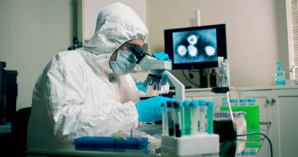 istock A lab technician or research scientist with a sample of the Wuhan Coronavirus virus working in his laboratory in hopes of developing a vaccine. 1203192095