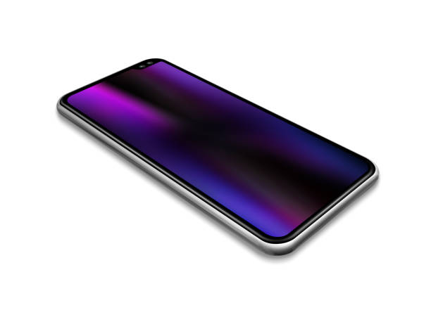 istock All screen smartphone mockup isolated on white. 3D render 1203194688
