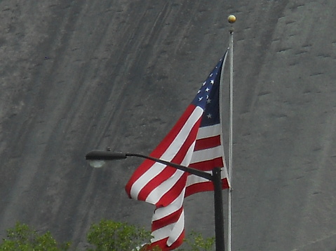The flag at Stone Mountain.