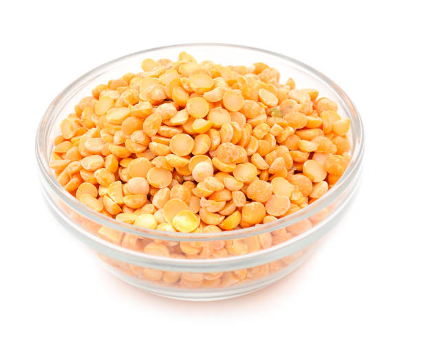 istock Seeds of peas on glass bowl. 1203204540