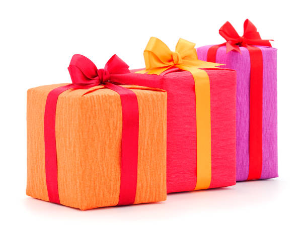 istock Gift boxes, gifts on a white background isolated. 1203204550