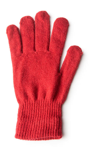 istock Fashion: Red Glove Isolated on White Background 1203204673