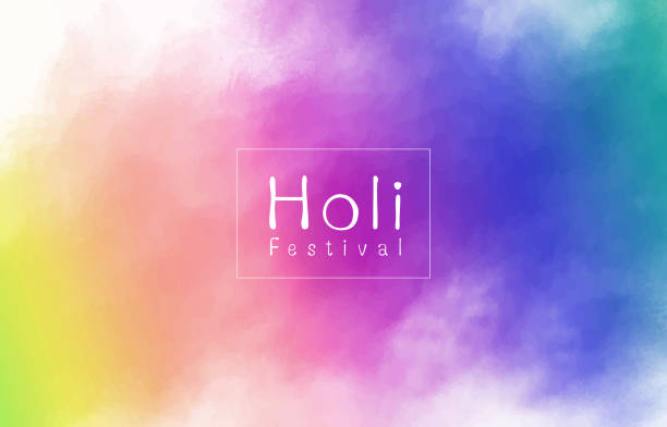 Holi festival background design of colorful splashing vector illustration Holi festival background design of colorful splashing vector illustration holi stock illustrations