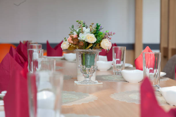 istock decorate serving table setting for party with red napkin 1203210464