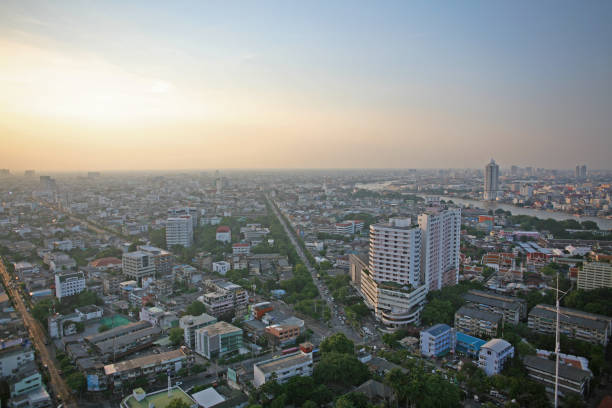 istock Early evening view of Bangkok suburbs 1203211683