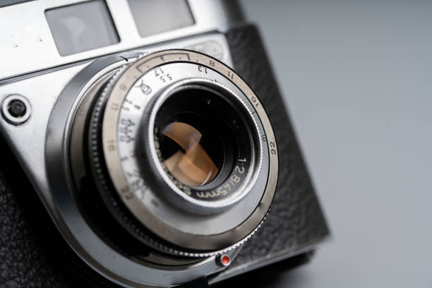 istock Close up of Vintage & retro camera in the studio 1203214168