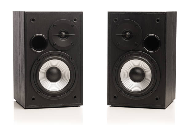 istock audio sound speakers, isolated on white 1203217903