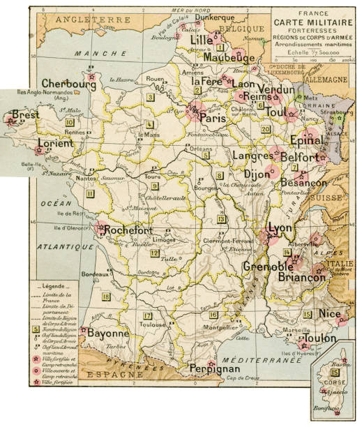 istock France military and fortress map 1887 1203218081