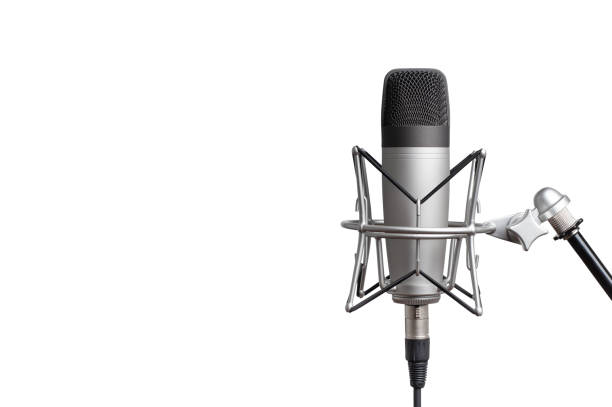 istock professional studio condenser microphone for voice recording on a white background. isolated on white background 1203219242
