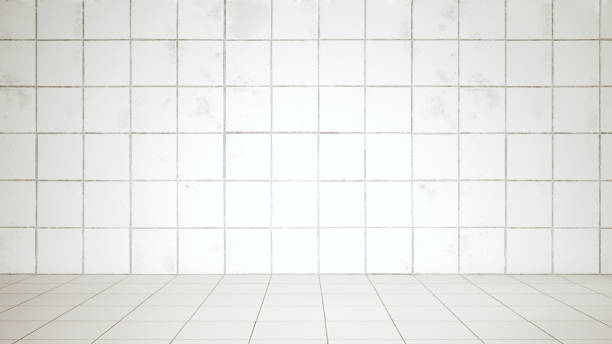 istock Somewhat worn out bathroom in need of renovation with a view from the front - 3D rendering 1203222348
