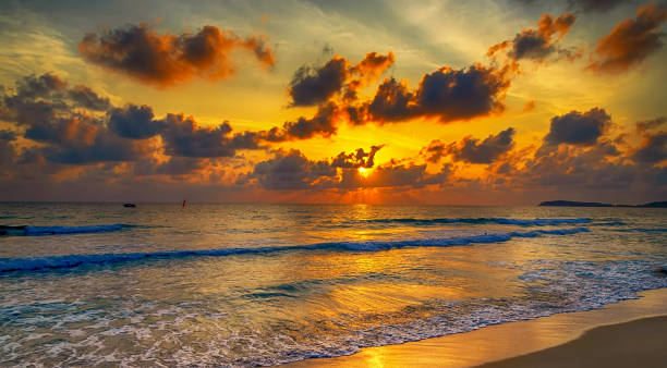 istock Sunrise Island Nature background 1203223396