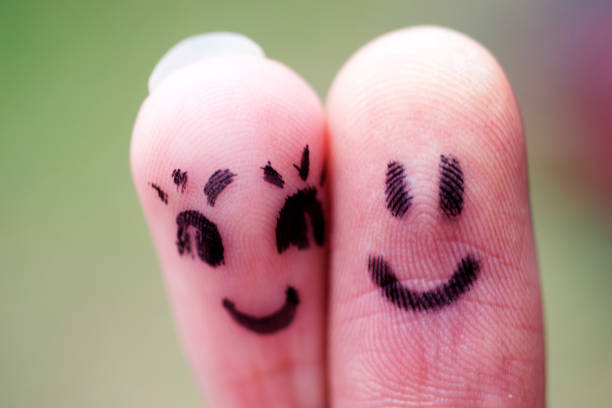 istock Happy finger couple in love 1203228609