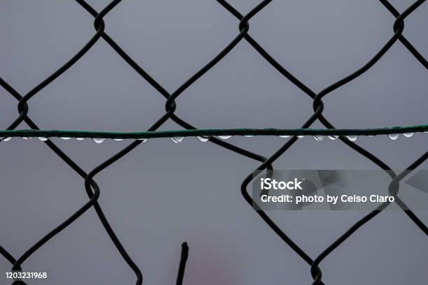Chain Link Fence Stock Photo - Download Image Now - Abstract, Backgrounds, Bayona - Vigo
